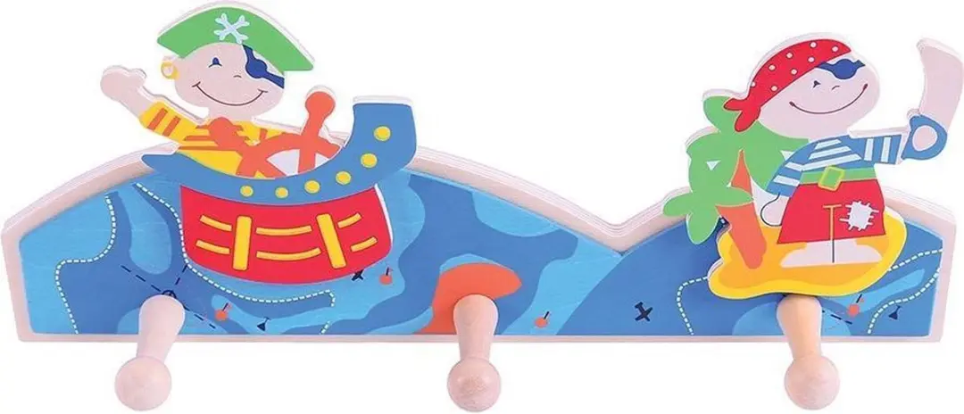BIGJIGS Kapstok Piraten