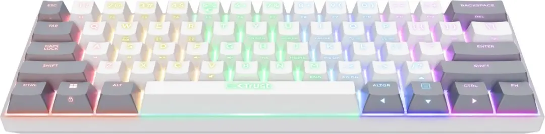 Trust GXT 873 Acira Gaming Toetsenbord - Mechanisch RGB Wit
