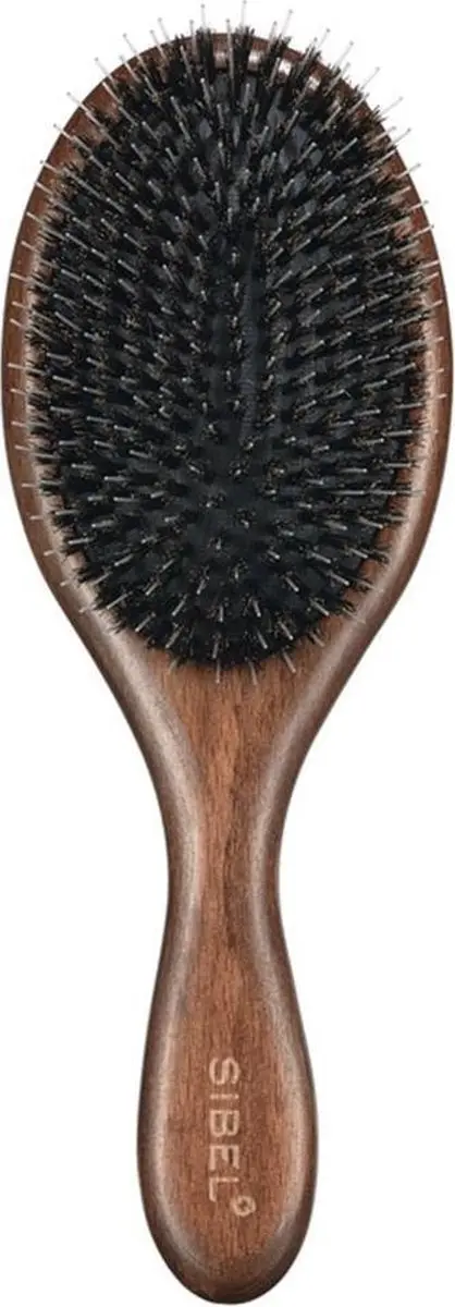 Sibel Decopad Wooden Brush L Nylon+Boar