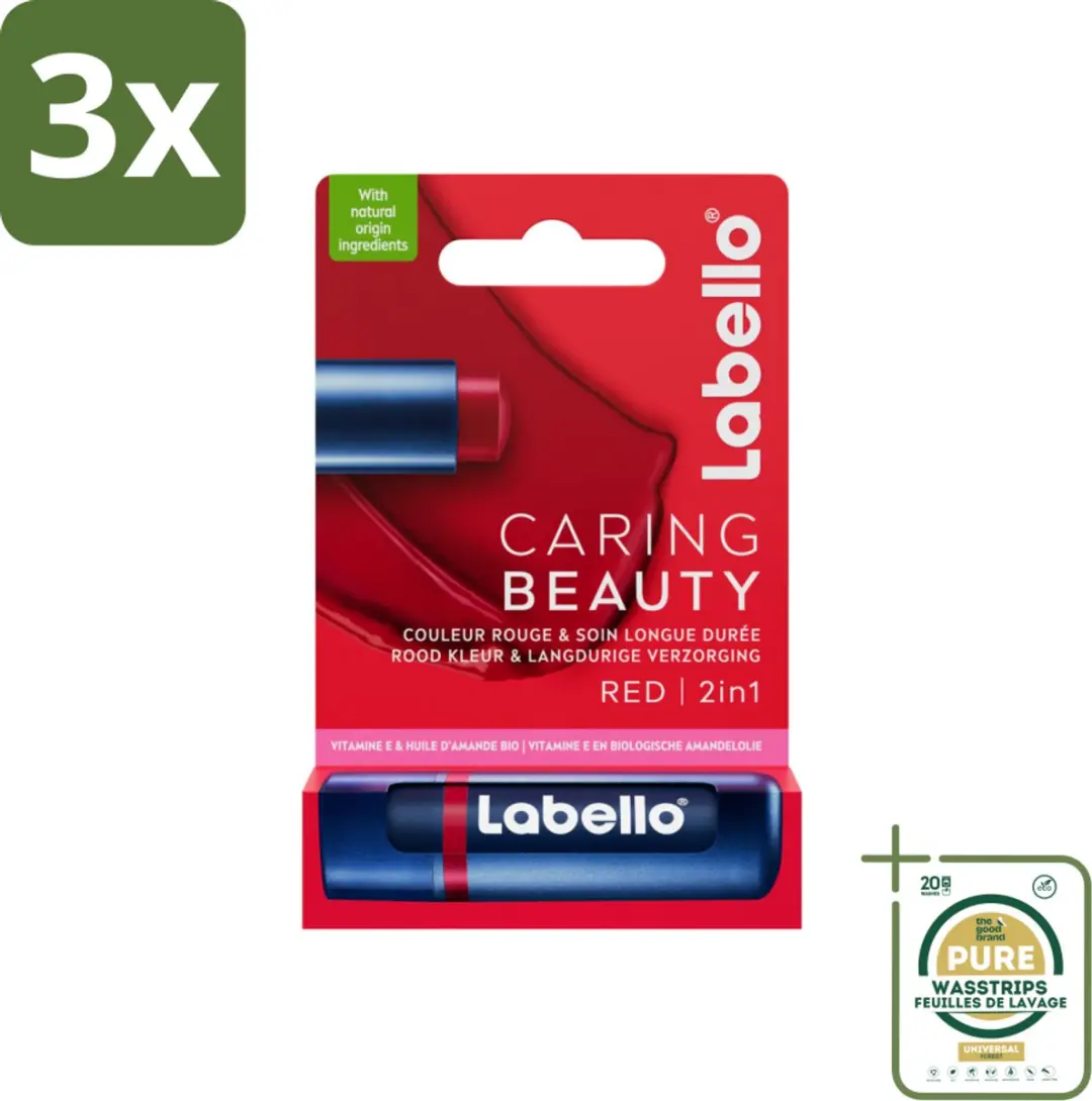 Labello Caring Beauty Red Lippenbalsem 17ml