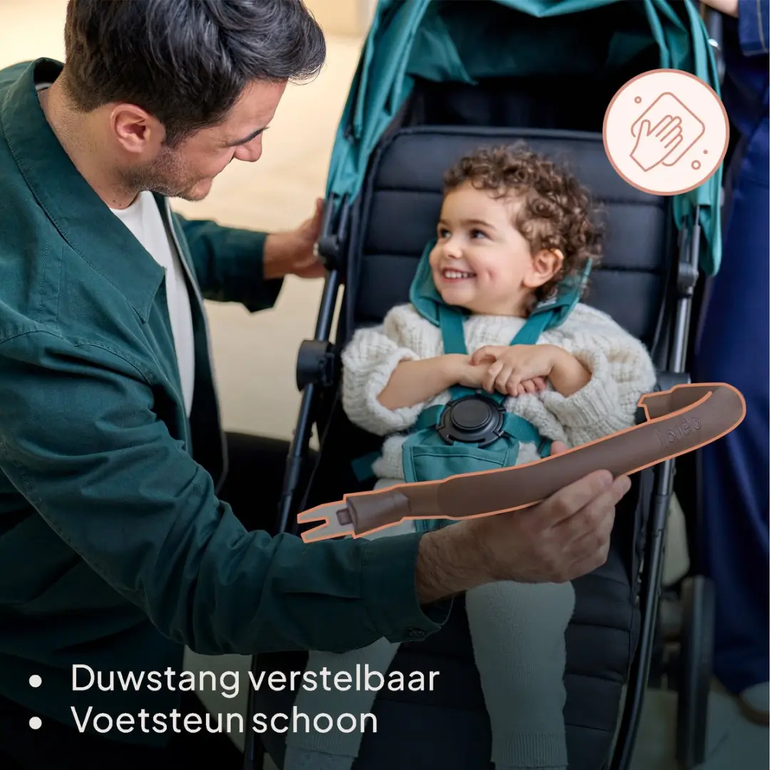 Lionelo Mira Kinderwagen - Roze - 22kg - 5-Puntsgordel - Off-Road Wielen