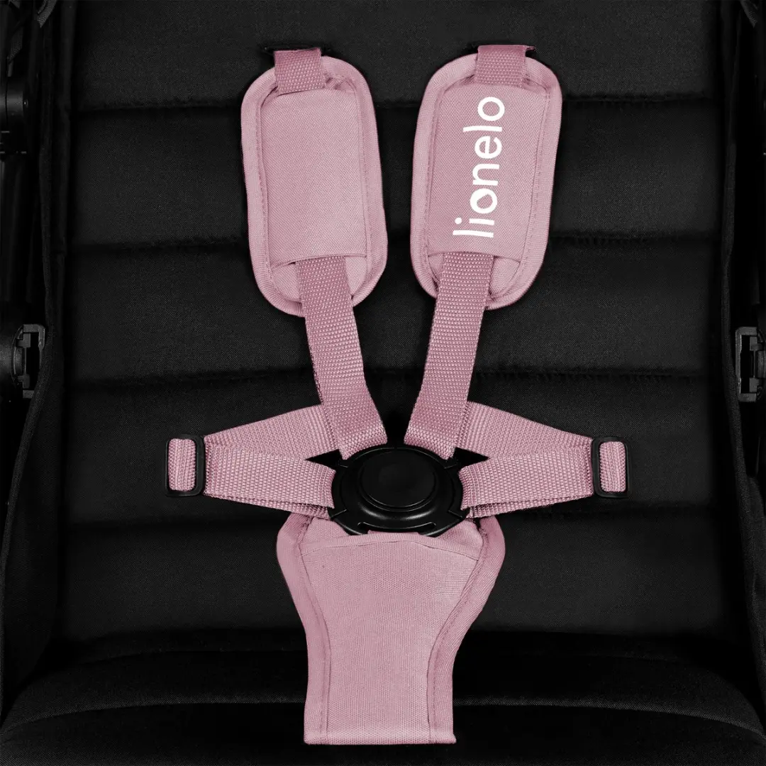 Lionelo Mira Kinderwagen - Roze - 22kg - 5-Puntsgordel - Off-Road Wielen