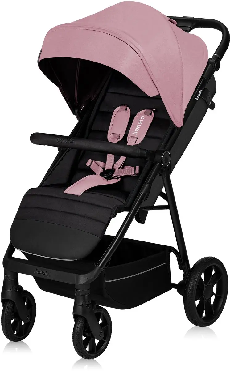 Lionelo Mira Kinderwagen - Roze - 22kg - 5-Puntsgordel - Off-Road Wielen