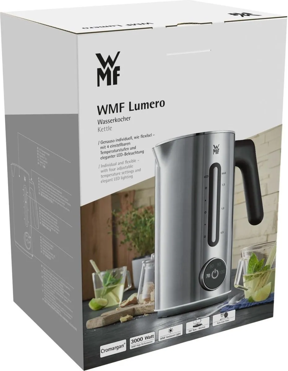WMF Lumero Waterkoker 1.7L 2400W - RVS