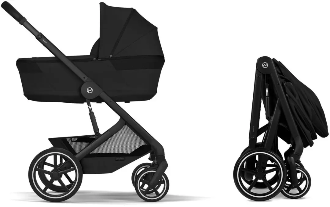 Cybex Balios S Lux Kinderwagen - Opvouwbare Reiswieg Moon Black