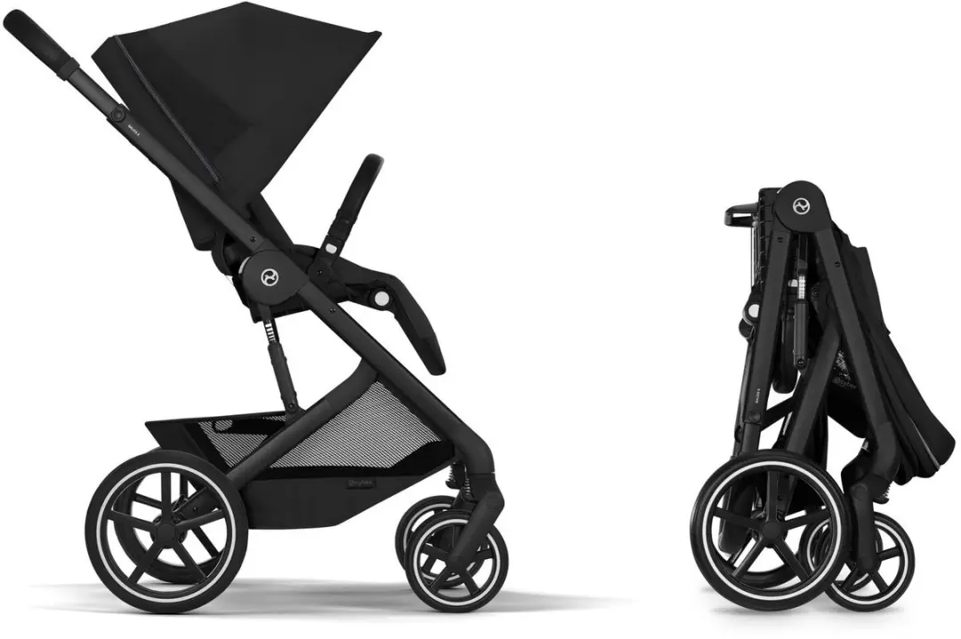 Cybex Balios S Lux Kinderwagen - Opvouwbare Reiswieg Moon Black