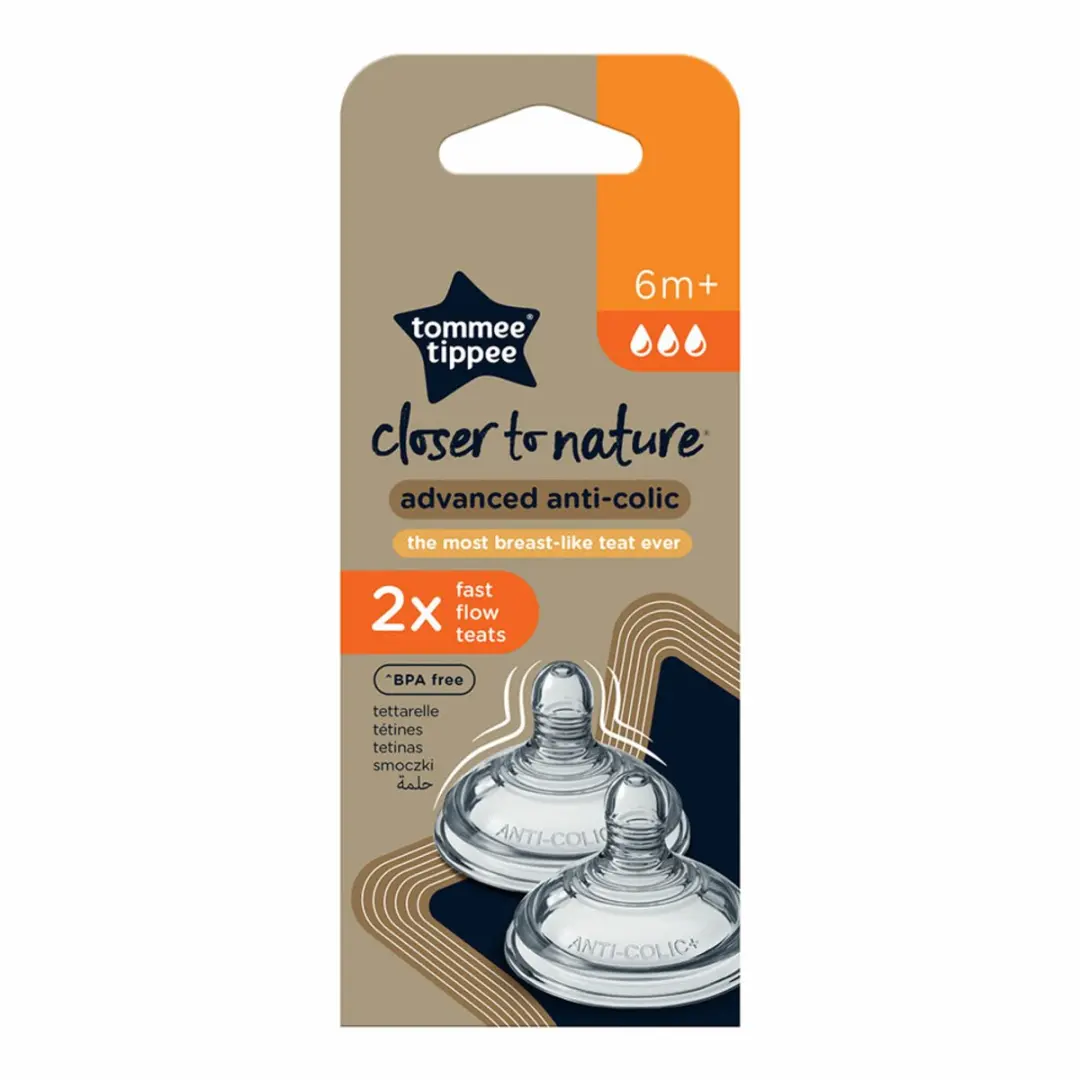 Tommee Tippee Closer to Nature Speen 6m+ - 2x2 Stuks