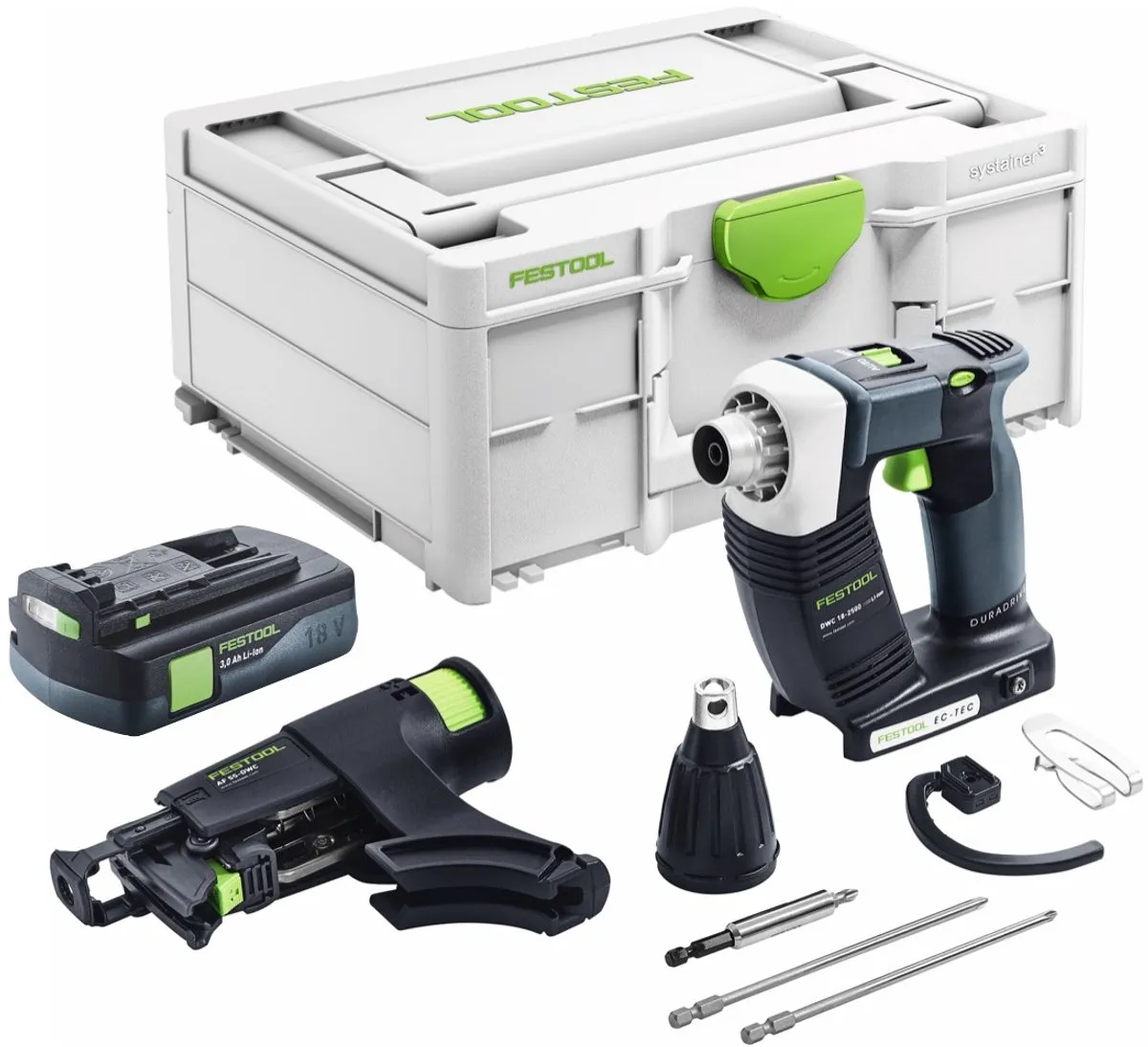 Festool DURADRIVE DWC 18-2500 Accuschroevendraaier 18V - 18Nm - 3.0Ah
