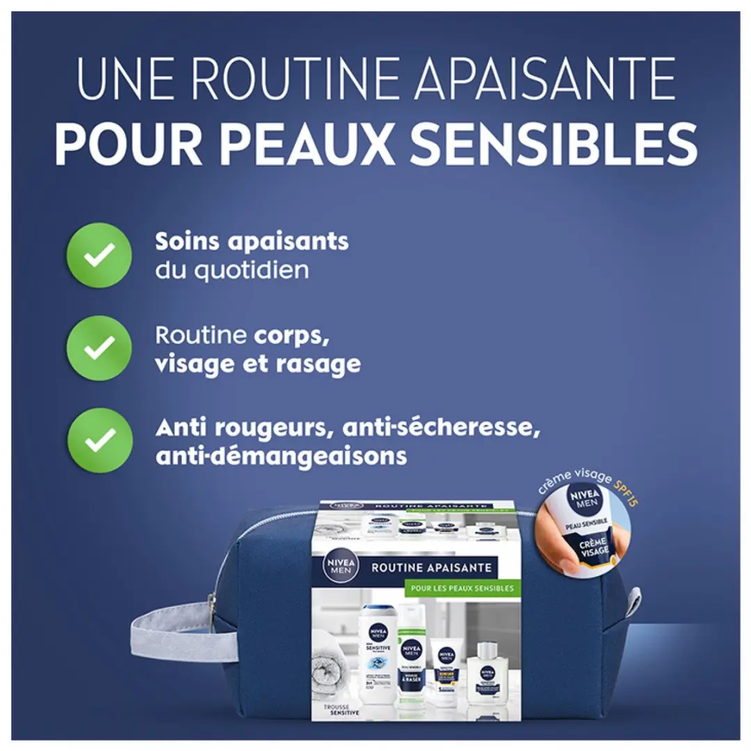 NIVEA Men Verzachtende Routine Set Gevoelige Huid
