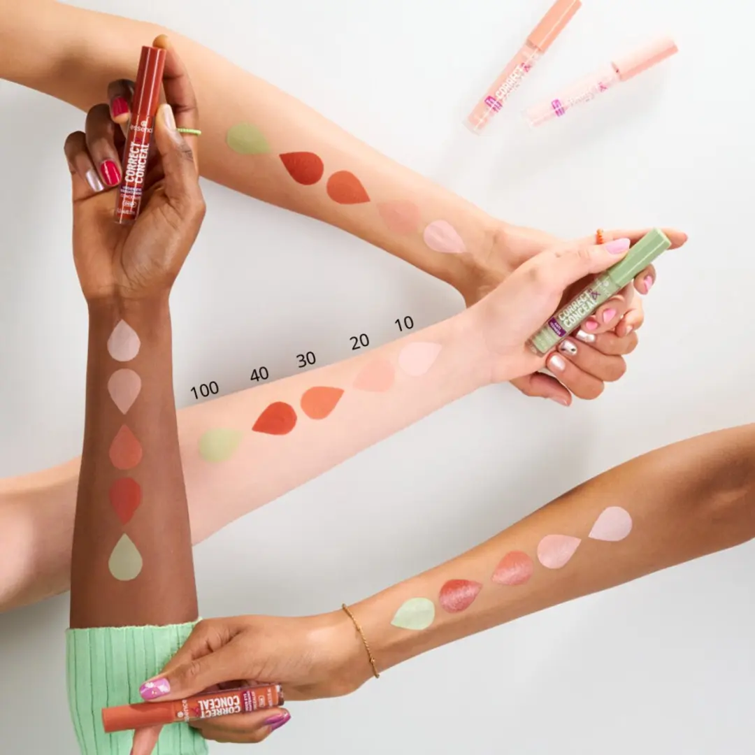 Essence Correct & Conceal Under Eye Concealer 40 Deep - 3,5ml - Rood