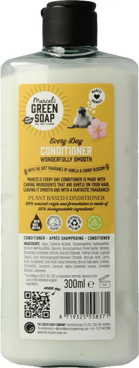 Marcel's Green Soap Every Day Conditioner 300ml - Vanille & Kersenbloesem