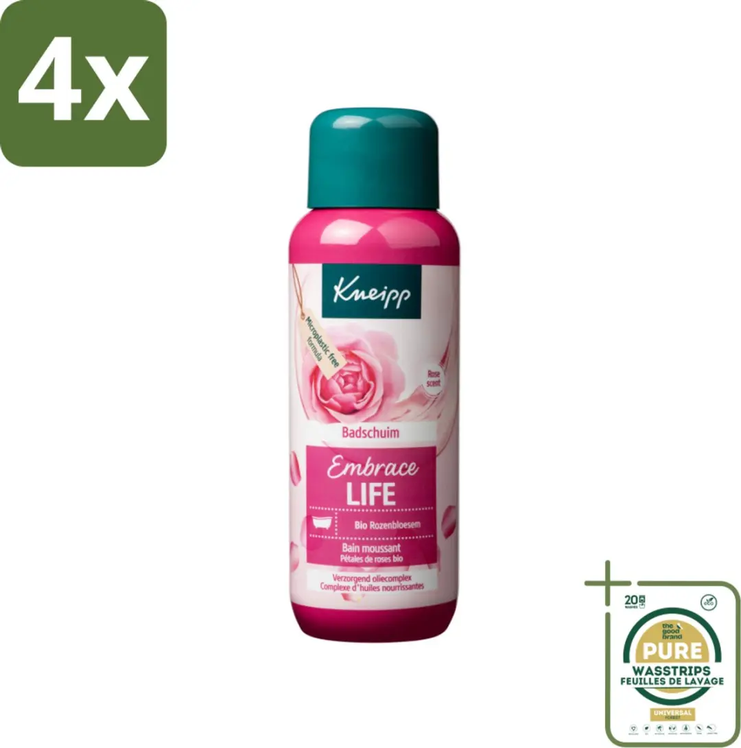 Kneipp Embrace Life Badschuim Anti-Aging 400ml - 4 Stuks
