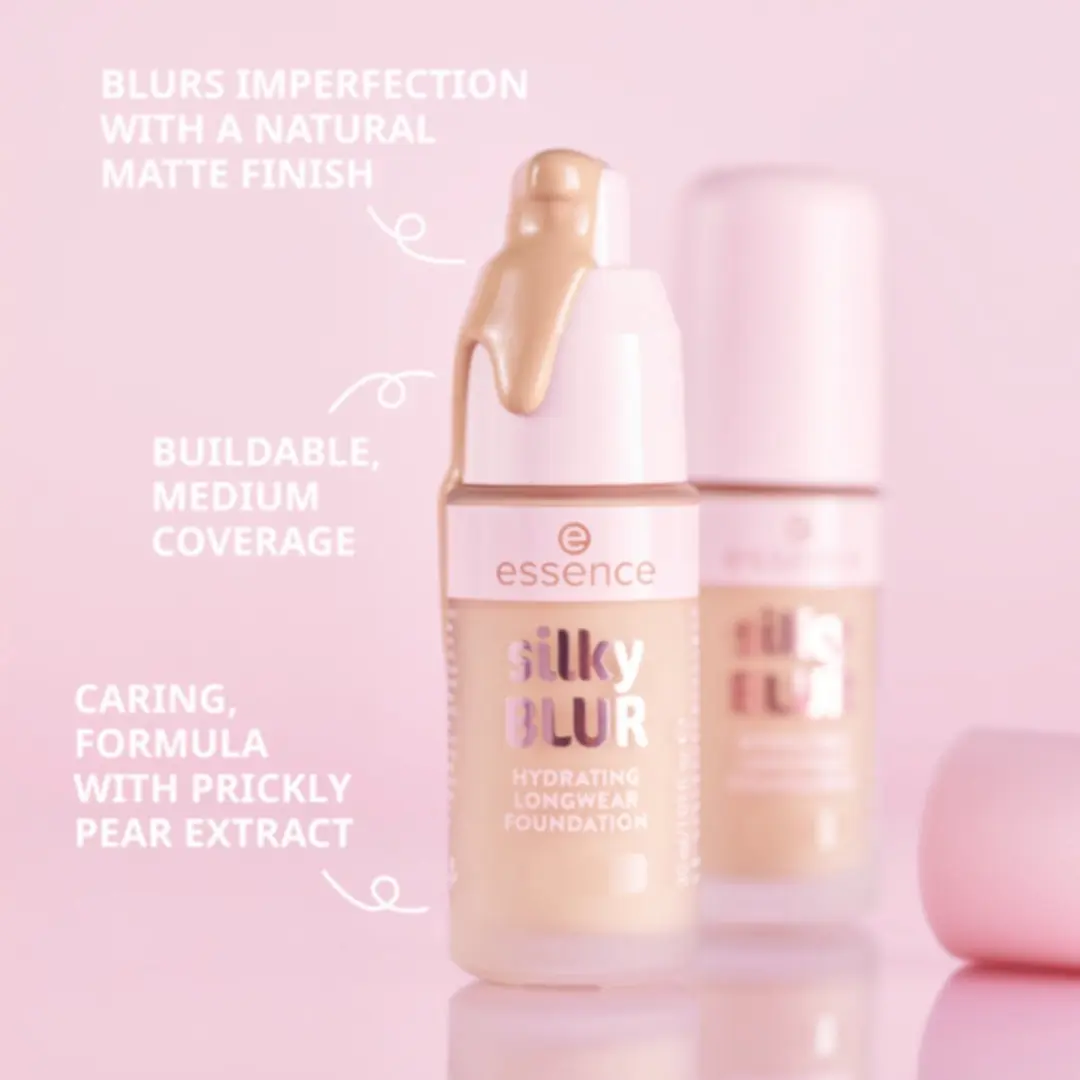 Essence Silky Blur Hydrating Foundation - 30ml - Donker