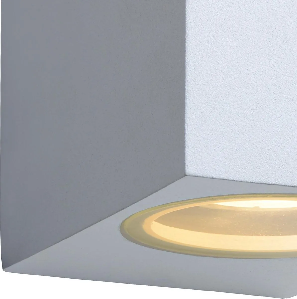 Lucide ZORA-LED Wandspot 2x5W 3000K - IP44 Wit