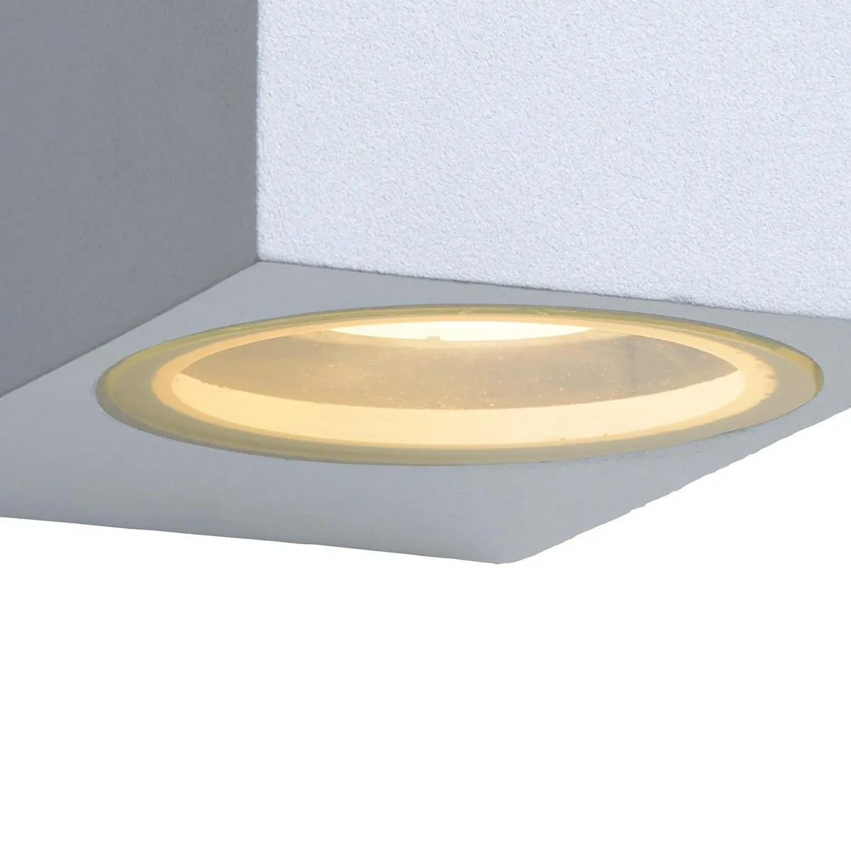 Lucide ZORA-LED Wandspot 2x5W 3000K - IP44 Wit