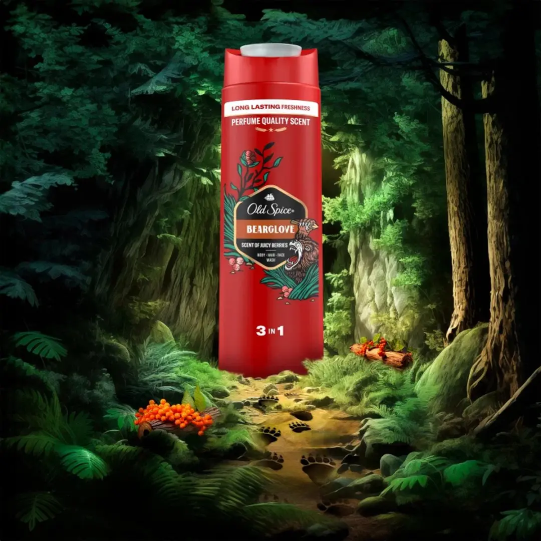 Old Spice Bearglove 3-in-1 Hair & Body - 2400ml (6x400ml)