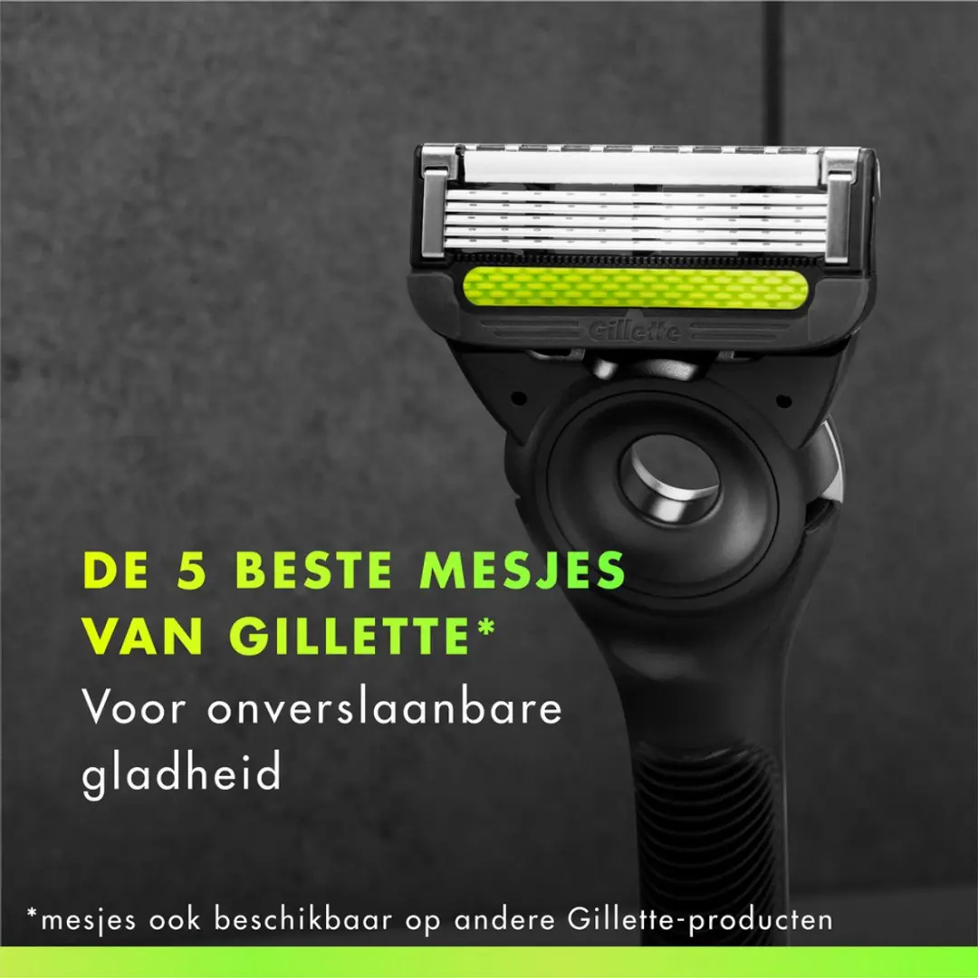 Gillette Labs Scheermesjes 5-Blad - 16 Stuks - Zwart