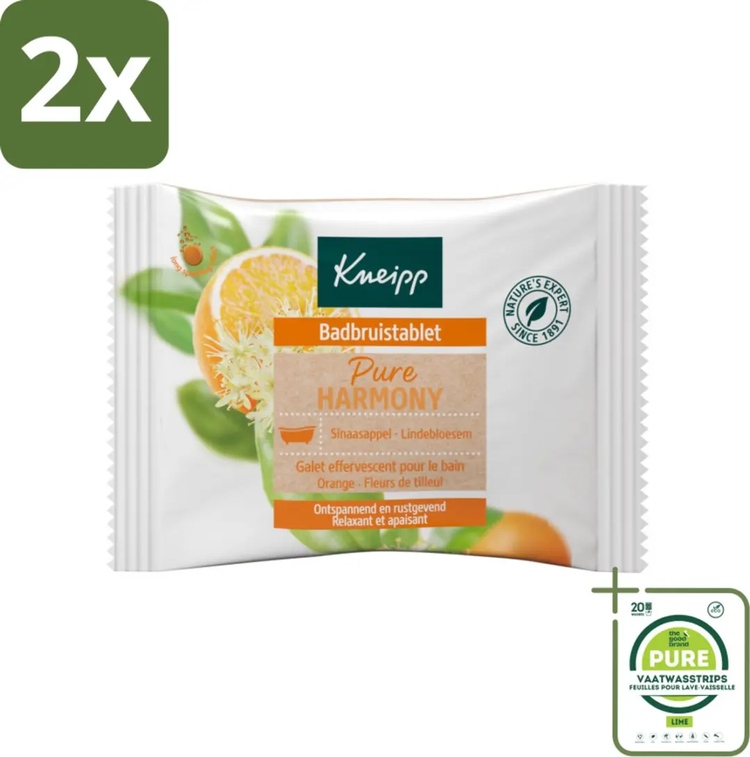 Kneipp Badbruistablet Oranje Lindebloesem - 24 Stuks