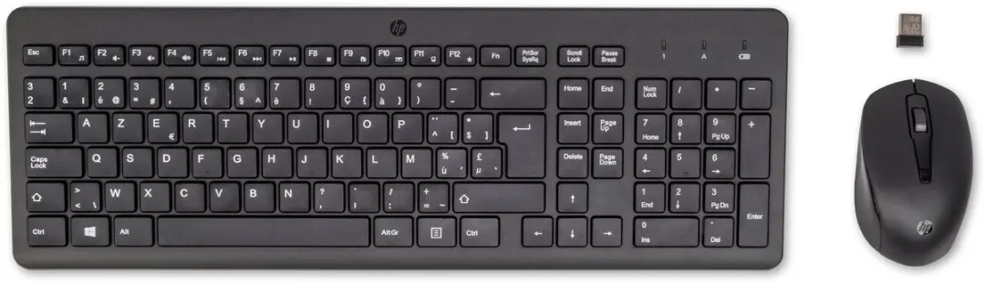 HP 330 Draadloos Toetsenbord & Muis Combo AZERTY - Zwart
