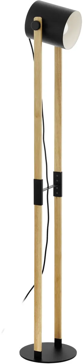 Eglo Hornwood Staande Lamp 140cm - Hout/Zwart