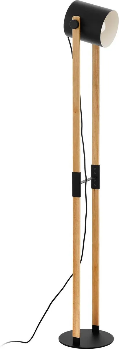 Eglo Hornwood Staande Lamp 140cm - Hout/Zwart