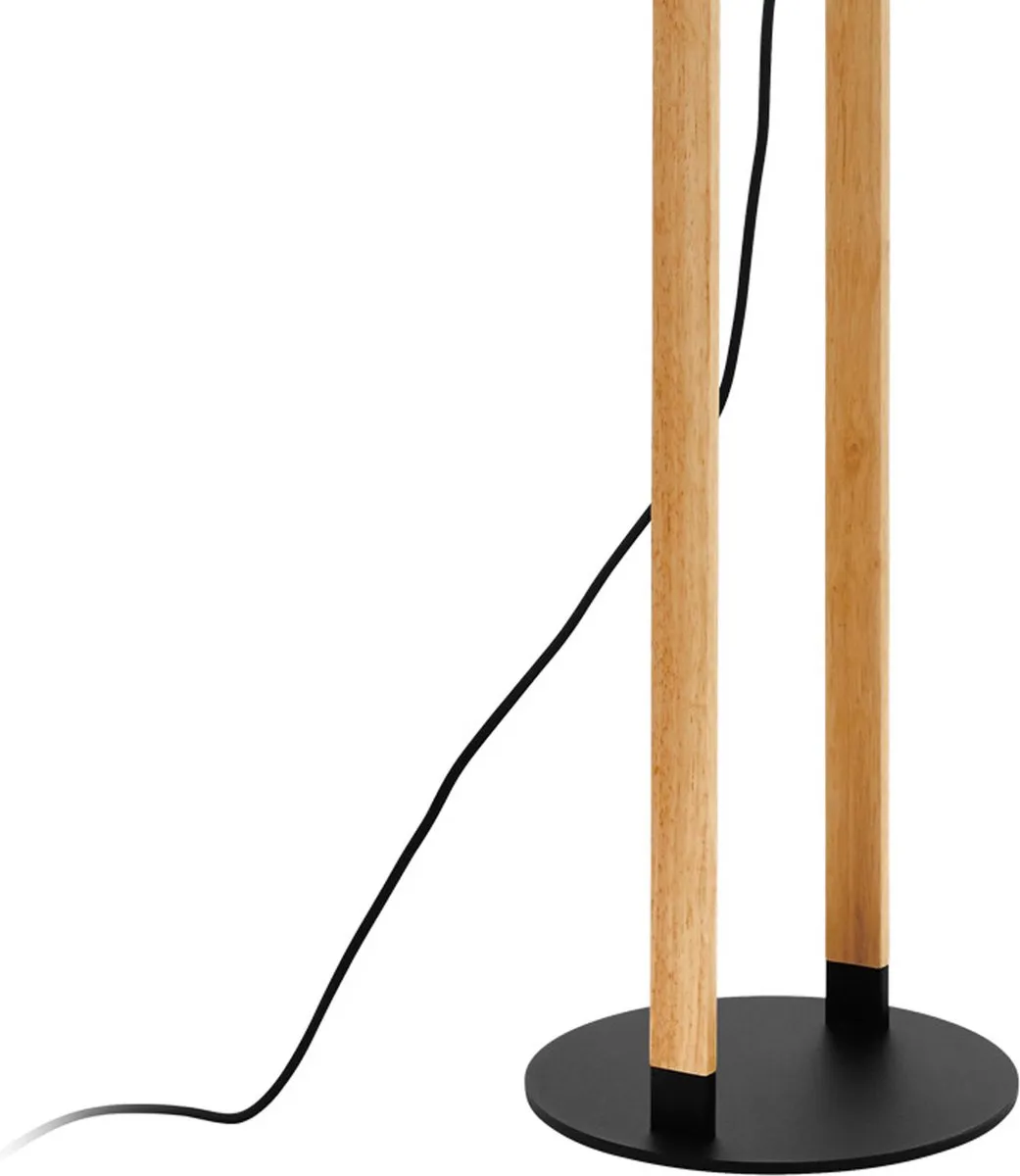 Eglo Hornwood Staande Lamp 140cm - Hout/Zwart