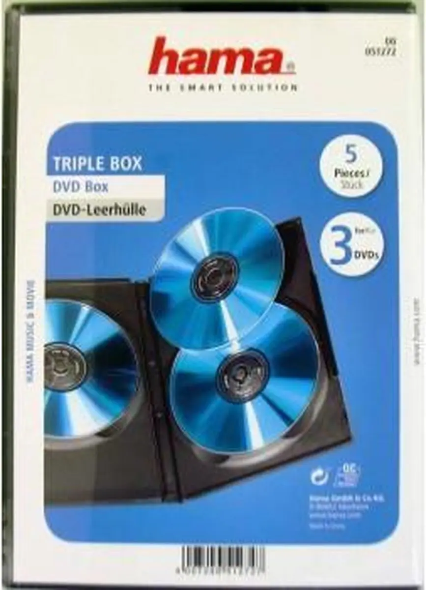 Hama DVD Doos 25 Stuks (5x5) - Zwart