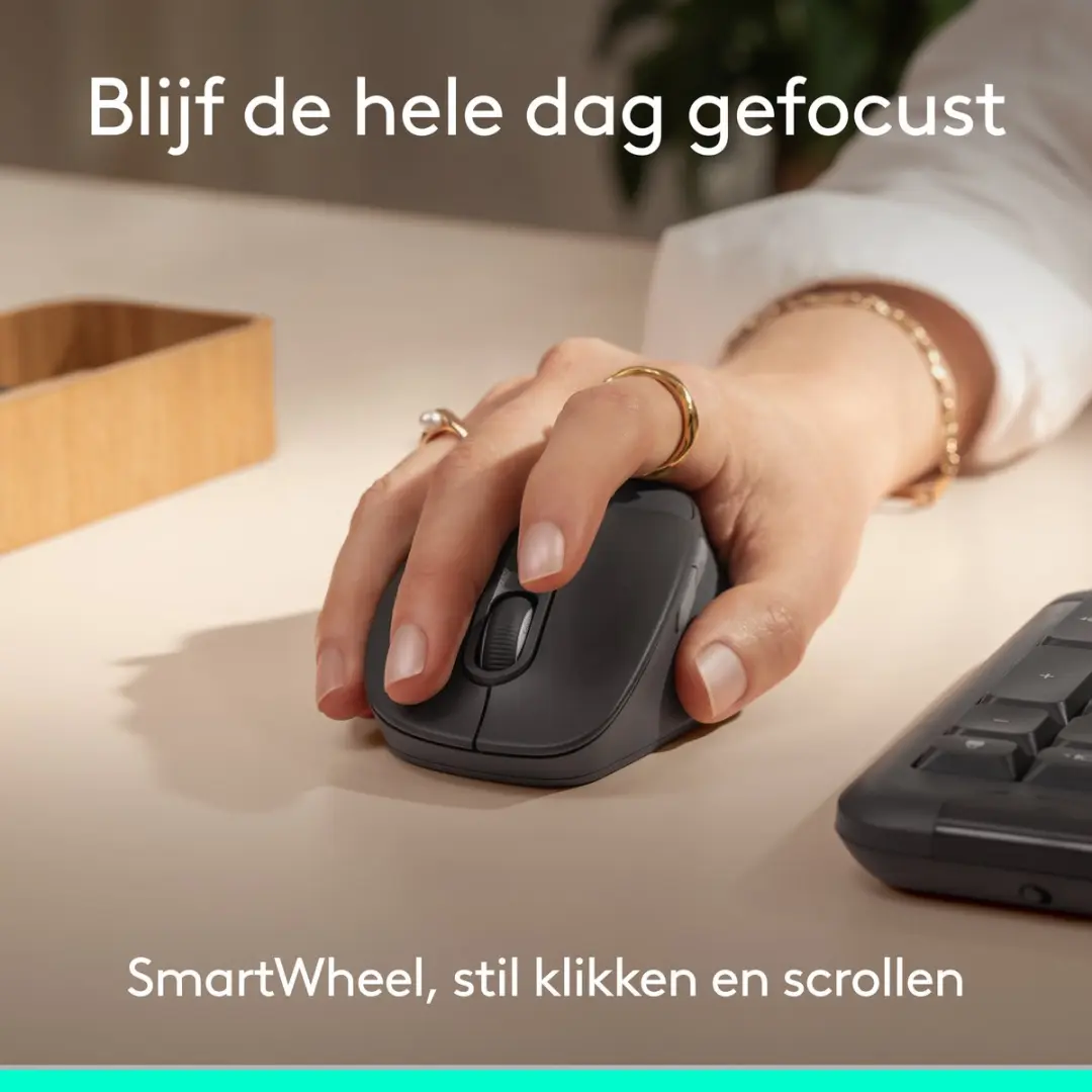 Logitech Signature Comfort Plus M850L Draadloze Muis - Zwart