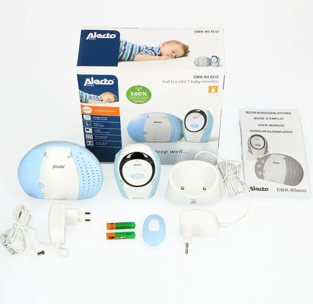 Alecto DBX-85 ECO DECT Babyfoon - Wit/Blauw