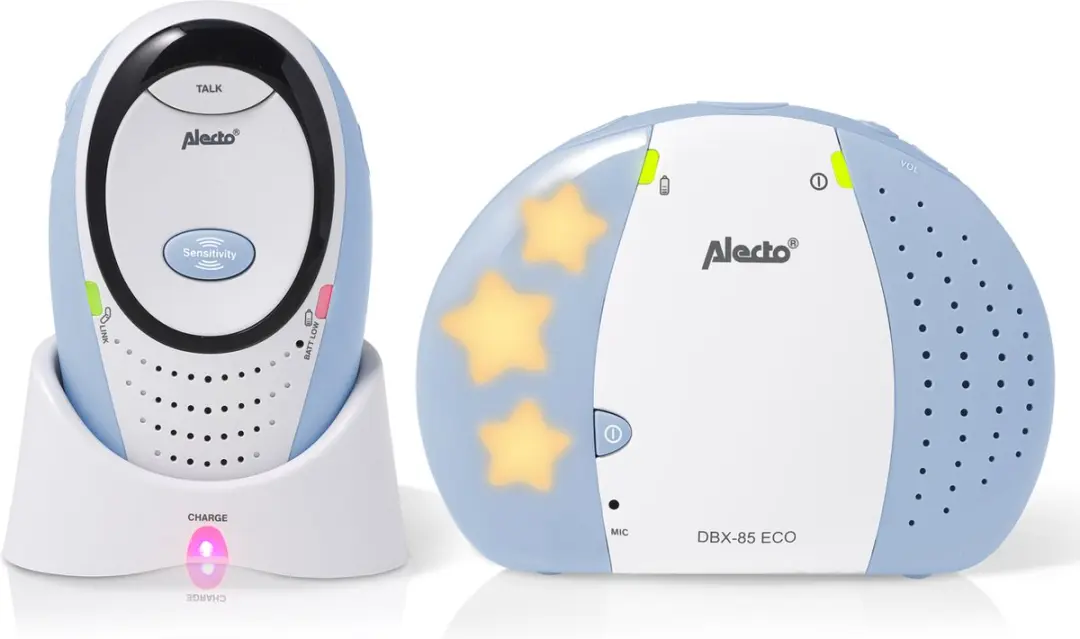 Alecto DBX-85 ECO DECT Babyfoon - Wit/Blauw