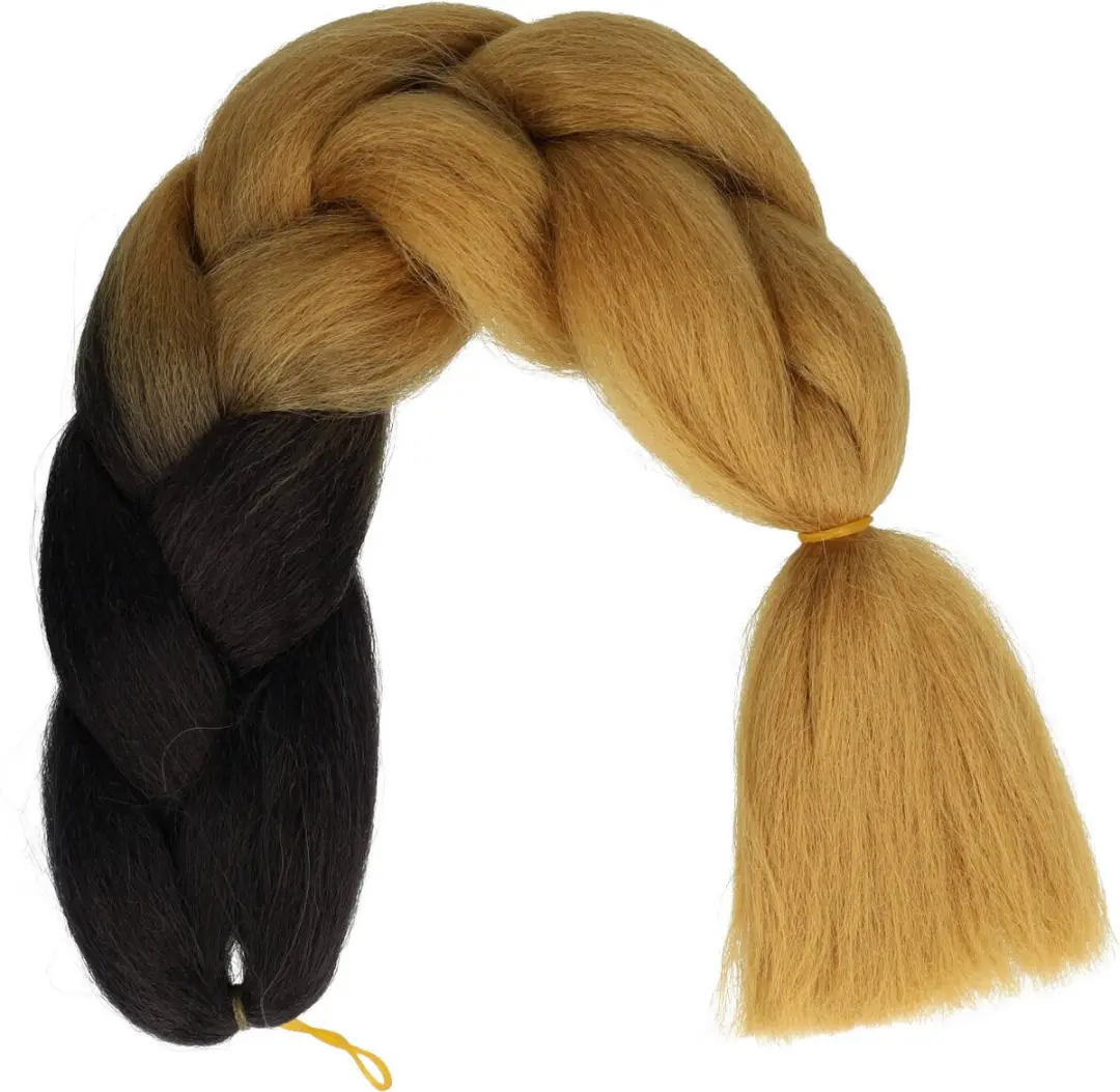 Haarsoires Imitatiehaar Jumbo Braids 60cm - Vlechtextensions Bruin/Zwart