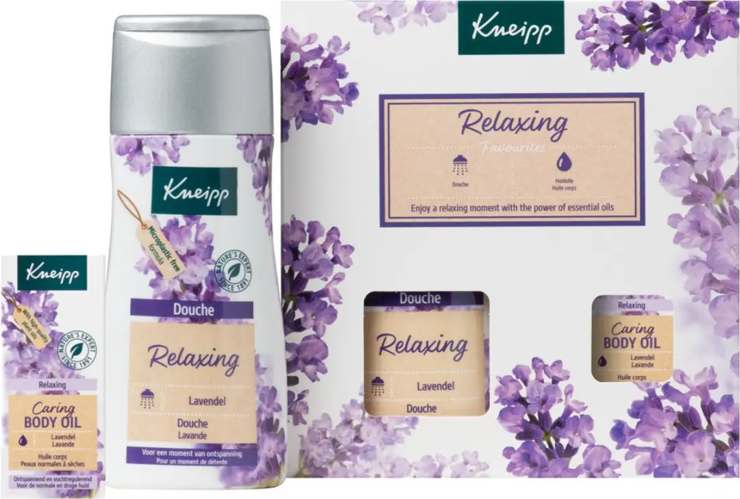 Kneipp Geschenkset Relaxing Favourites Douche & Body Oil - 3 Stuks