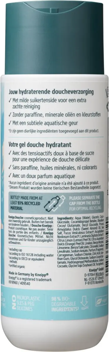 Kneipp Douche Clean Beauty Algen Zeezout 200ml - 6 Stuks