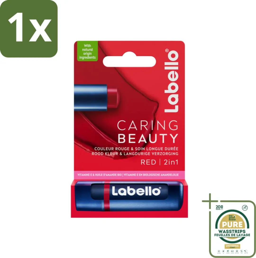 Labello Caring Beauty Red Lippenbalsem 5,5ml
