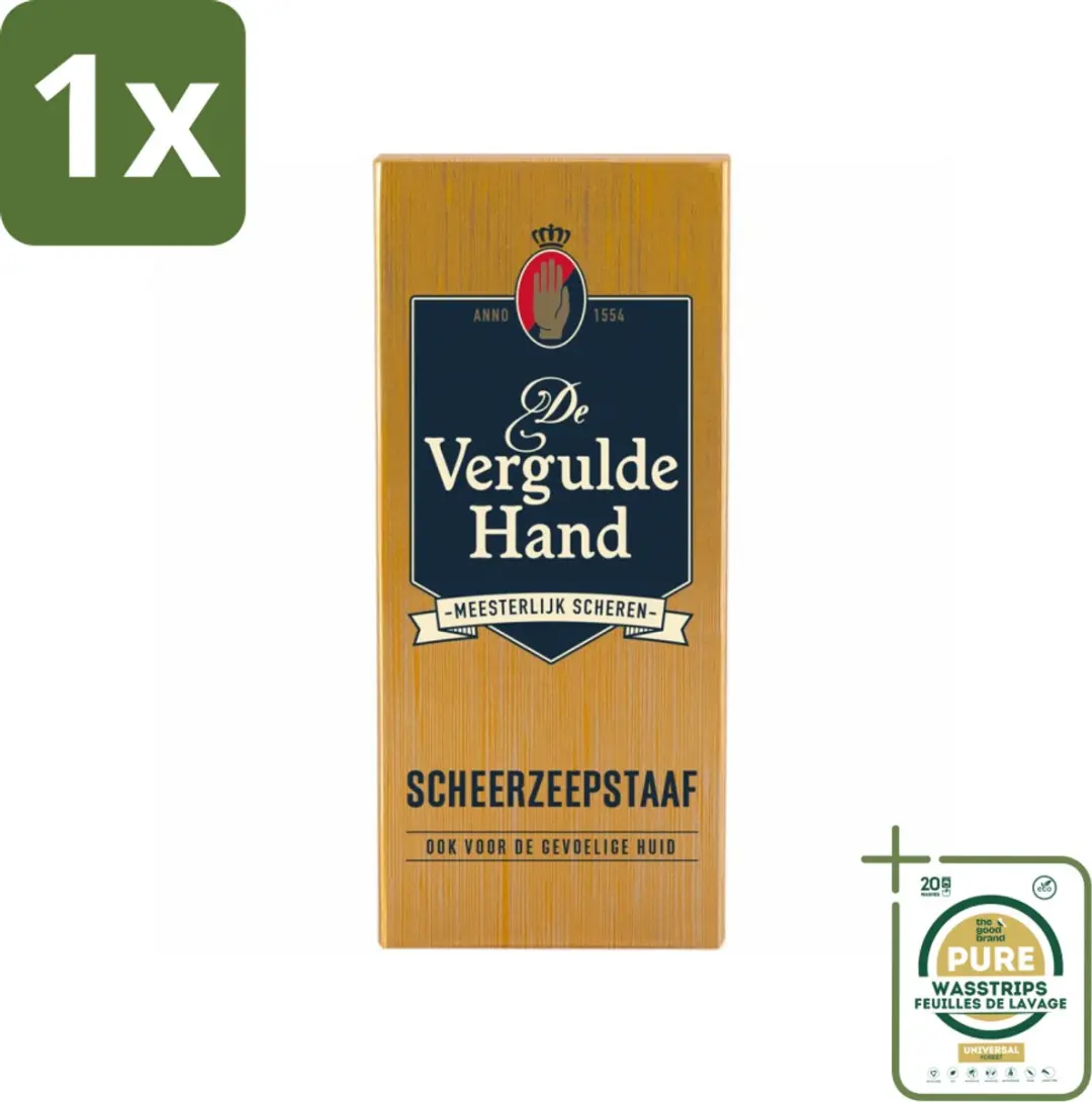 Vergulde Hand Scheerzeepstaaf 75g
