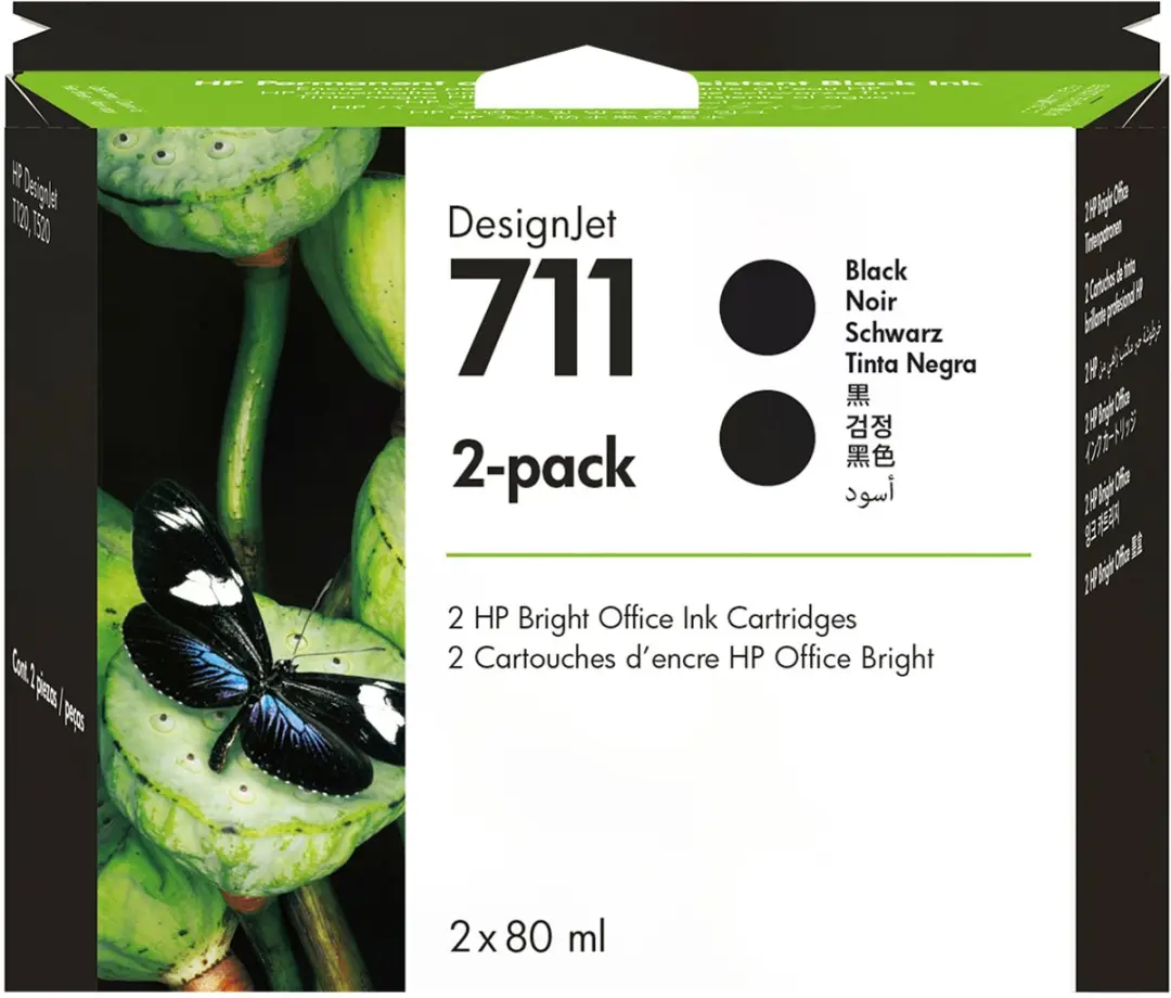 HP 711 Inktcartridge Zwart