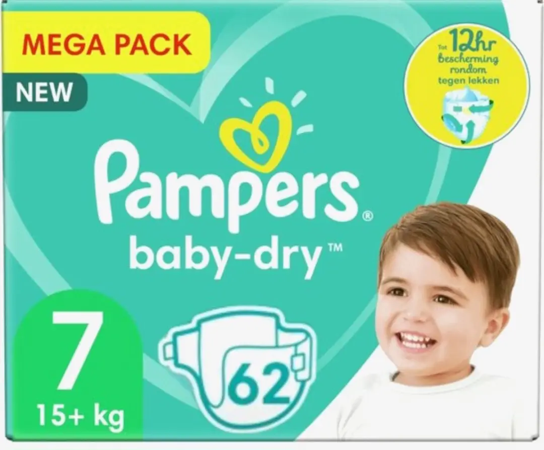 Pampers Baby-Dry Maat 7 Luiers