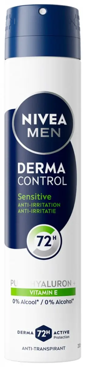 NIVEA Men Derma Control Sensitive Anti-Transpirant 72H Spray 200ml