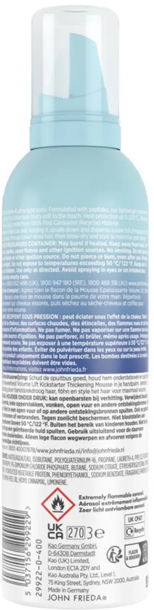 John Frieda Volume Lift Thickening Haarmousse 200ml
