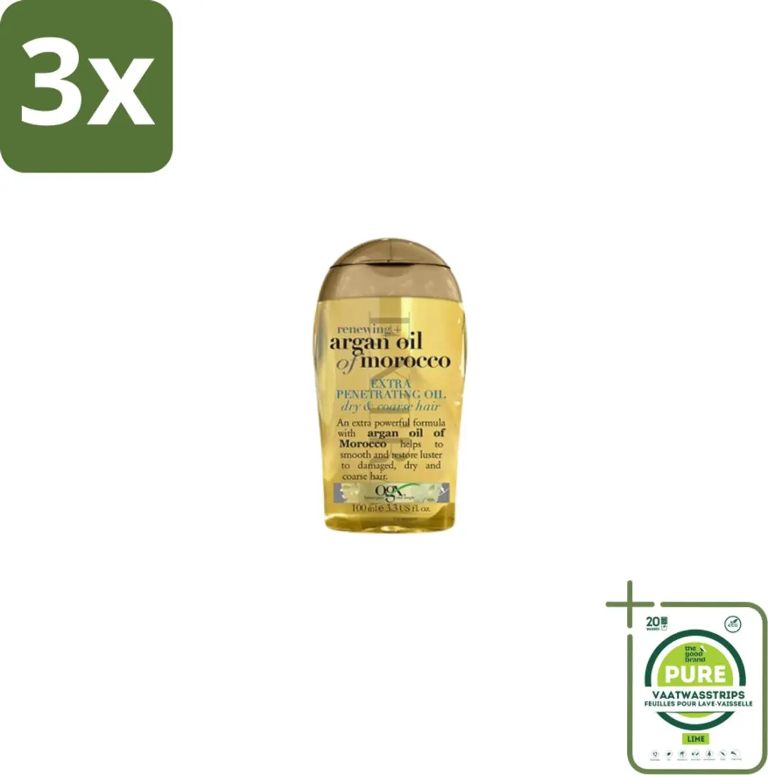 OGX Argan Oil of Morocco Haarolie - 300ml (3x100ml)