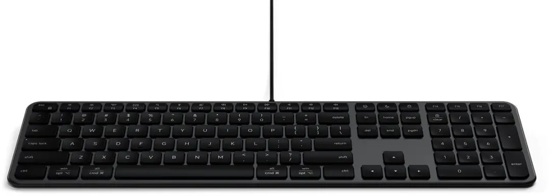 Satechi Slim LX3 ST-KULX3C-EN Toetsenbord - Bedraad - Zwart