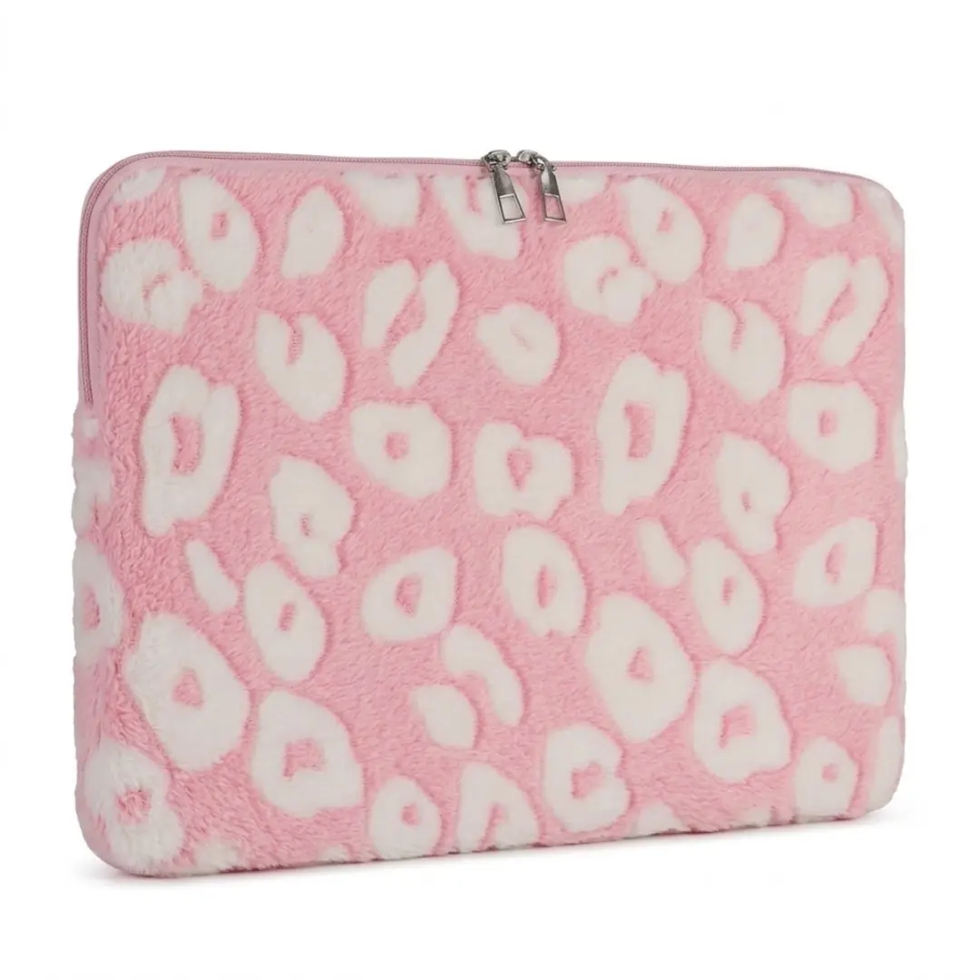 NUVEX Roze Pluche Laptophoes 14 inch