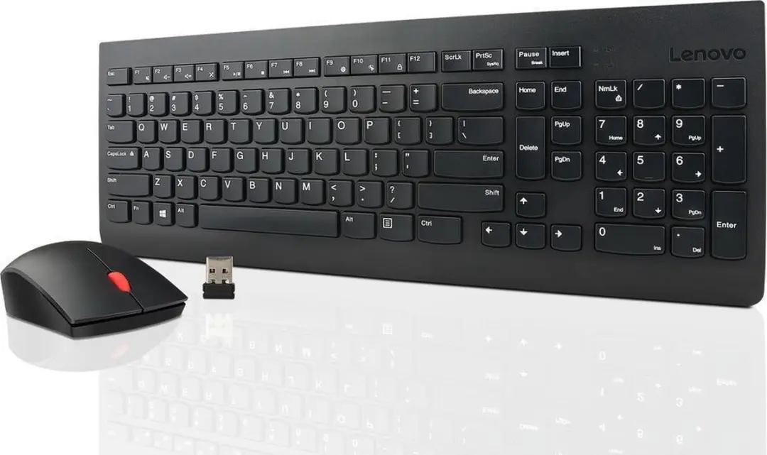 Lenovo Essential 4X30M39458 Draadloos Toetsenbord & Muis Set - Zwart