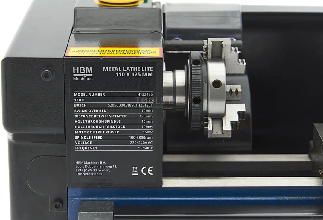 HBM Metaaldraaibank Lite 110x125mm - afbeelding 3 van 6