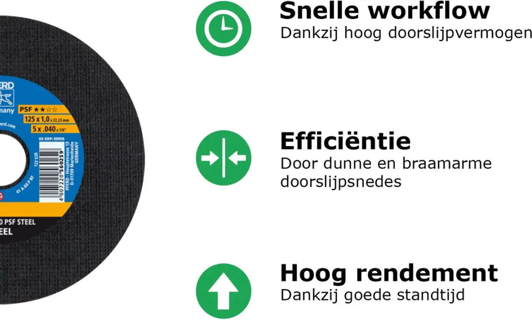 Pferd Psf Steel 61728231 Doorslijpschijf 230mm - 25 Stuks