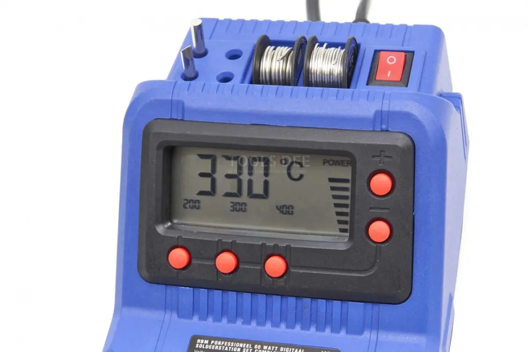 HBM Professioneel 60W Digitaal Soldeerstation Set - 4 Stuks