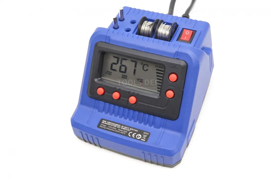 HBM Professioneel 60W Digitaal Soldeerstation Set - 4 Stuks
