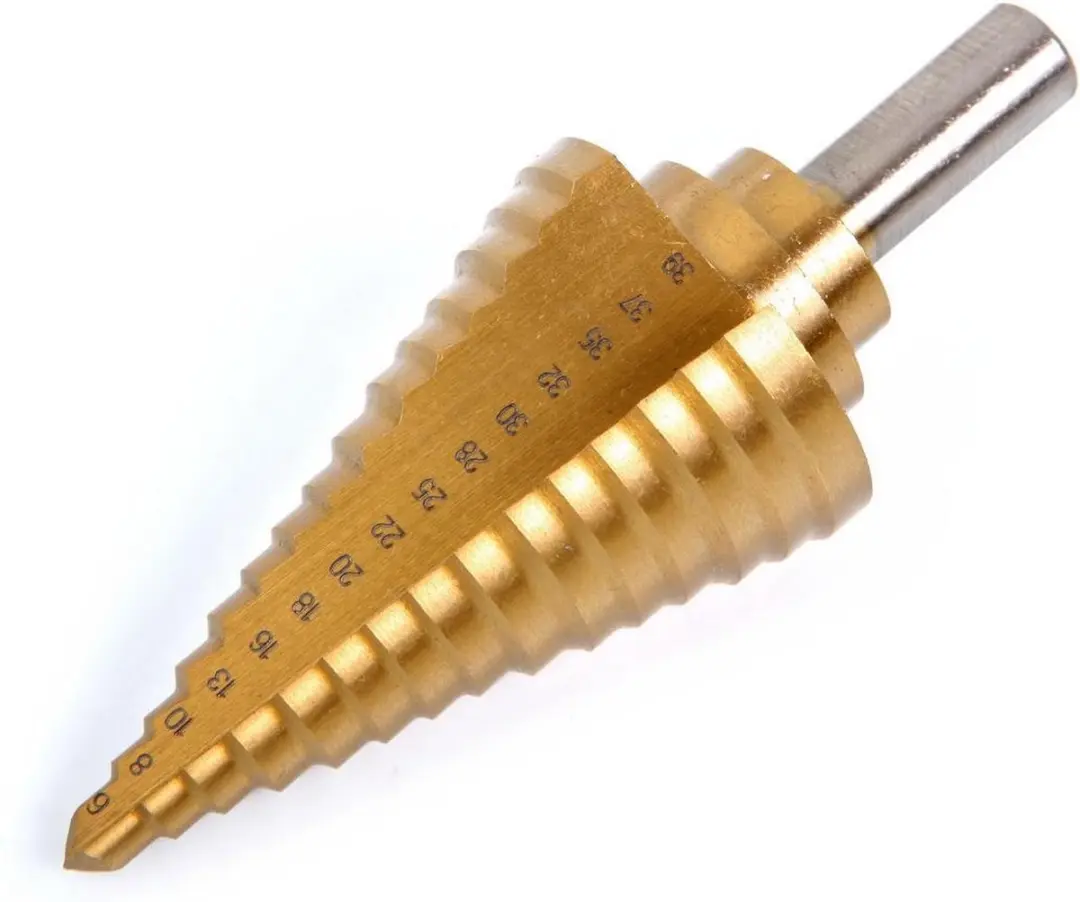 HBM 6 39mm HSS Tin Gecoate Trapgatboor - Metaal