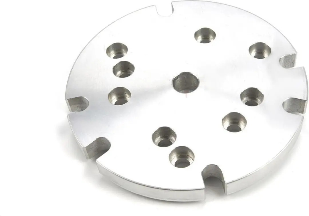 HBM Aluminium Flens 1mm voor 100/125mm Klauwplaat DIN 6350