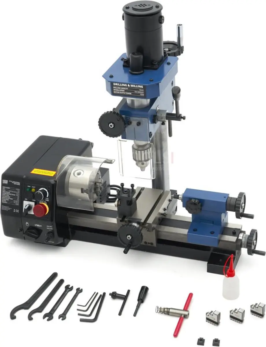 HBM Metaaldraaibank Compact 140x250mm